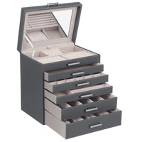 SONGMICS Jewellery Box with 6 Layers and 5 Drawers Kings Warehouse 