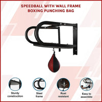 Speedball with Wall Frame Boxing Punching Bag Sports & Fitness Kings Warehouse