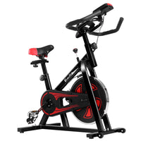 Spin Exercise Bike Cycling Fitness Commercial Home Workout Gym Equipment Black Summer Sale Kings Warehouse 