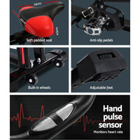 Spin Exercise Bike Flywheel Fitness Commercial Home Workout Gym Machine Bonus Phone Holder Black Early Christmas Sale Kings Warehouse