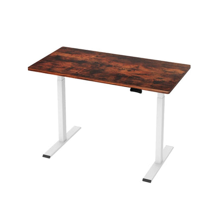 Standing Desk Motorised Dual Motor 120CM Rustic Brwon Furniture Kings Warehouse