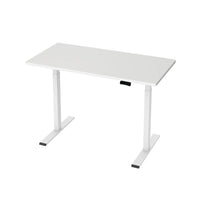 Standing Desk Motorised Dual Motor 120CM White Furniture Kings Warehouse