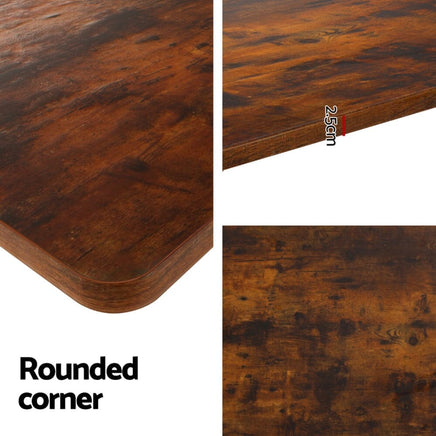 Standing Desk Motorised Dual Motor 140CM Rustic Brwon Furniture Kings Warehouse