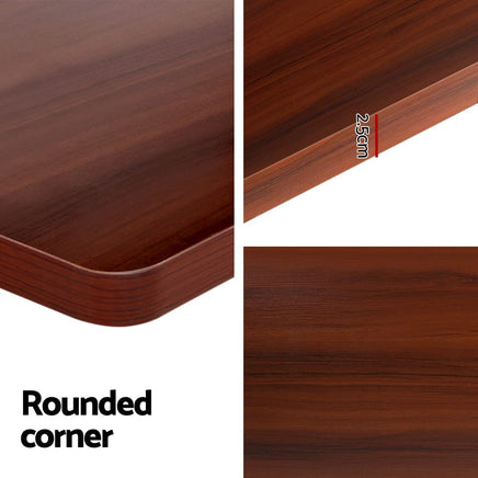 Standing Desk Motorised Electric Dual Motor Walnut 140CM Furniture Kings Warehouse