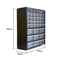 Storage Cabinet Drawers 39 Plastic Tool Box Containers Organiser Cupboard Furniture Kings Warehouse
