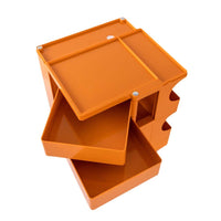 Storage Trolley Bedside Table 3 Tier Cart Boby Replica Orange Furniture Kings Warehouse