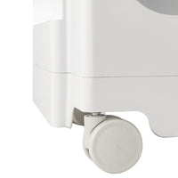 Storage Trolley Bedside Table 3 Tier Cart Boby Replica White Furniture Kings Warehouse