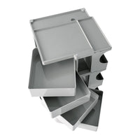 Storage Trolley Bedside Table 5 Tier Cart Boby Replica Grey Furniture Kings Warehouse