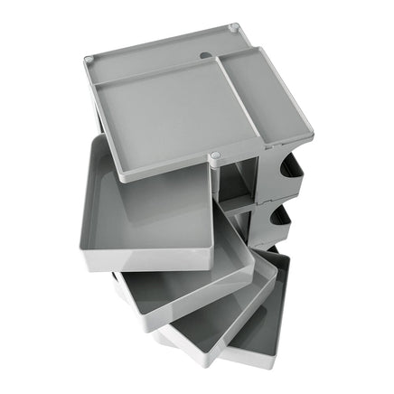 Storage Trolley Bedside Table 5 Tier Cart Boby Replica Grey Furniture Kings Warehouse
