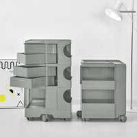 Storage Trolley Bedside Table 5 Tier Cart Boby Replica Grey Furniture Kings Warehouse