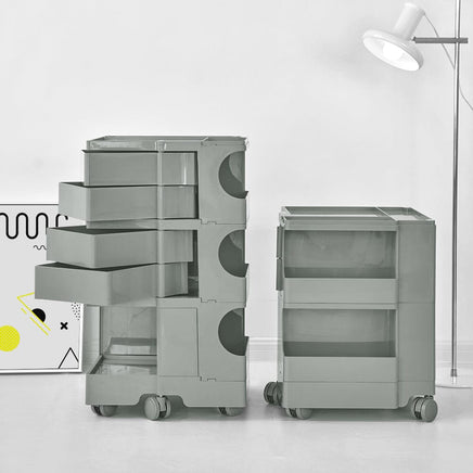 Storage Trolley Bedside Table 5 Tier Cart Boby Replica Grey Furniture Kings Warehouse