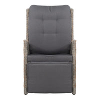 Sun lounge Setting Recliner Chair Outdoor Furniture Patio Wicker Sofa Kings Warehouse