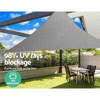 Sun Shade Sail Cloth Shadecloth Right Triangle Canopy 280gsm 3x3x4.3m Summer Sale KingsWarehouse