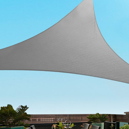 Sun Shade Sail Cloth Shadecloth Right Triangle Canopy 280gsm 3x3x4.3m Summer Sale KingsWarehouse