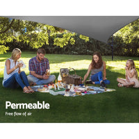 Sun Shade Sail Cloth Shadecloth Right Triangle Canopy 280gsm 3x3x4.3m Summer Sale KingsWarehouse
