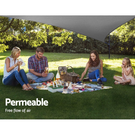 Sun Shade Sail Cloth Shadecloth Right Triangle Canopy 280gsm 3x3x4.3m Summer Sale KingsWarehouse