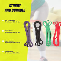 Super Resistance Loop Band Workout Set Sports & Fitness Kings Warehouse