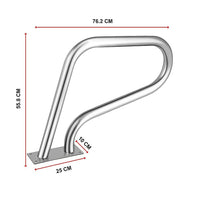 Swimming Pool Hand Rail Step Grab Rail 76.2x55.8cm with Drill Bit Home & Garden Kings Warehouse