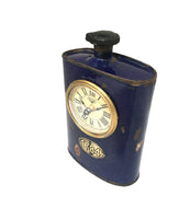 Table Clock - Old Iron Drinking Flask Kings Warehouse