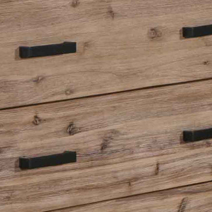 Tallboy with 5 Storage Drawers Solid Acacia Wooden Frame in Silver Brush Colour Furniture Kings Warehouse