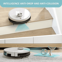 Tesvor S6 Turbo Robot Vacuum Cleaner Mop With Laser Navigation 4000Pa Home & Garden Kings Warehouse