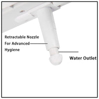 Toilet Bidet Seat Hygiene Water Wash Clean Unisex Easy Attachment Dual Nozzles Kings Warehouse