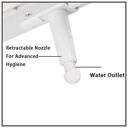 Toilet Bidet Seat Hygiene Water Wash Clean Unisex Easy Attachment Dual Nozzles Kings Warehouse