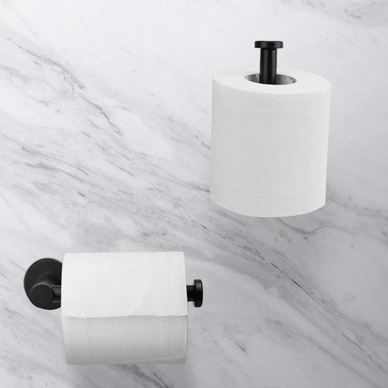Toilet Paper Holder Self Adhesive Black Bathroom Paper Roll Holder Roll Holder 304 Kings Warehouse