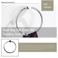 Towel Ring Rail Grade 304 Stainless Steel 18cm Home & Garden Kings Warehouse