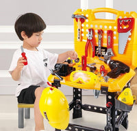 Toy Power Workbench, Kids Power Tool Bench Construction Set with Tools and Electric Drill Baby & Kids Kings Warehouse