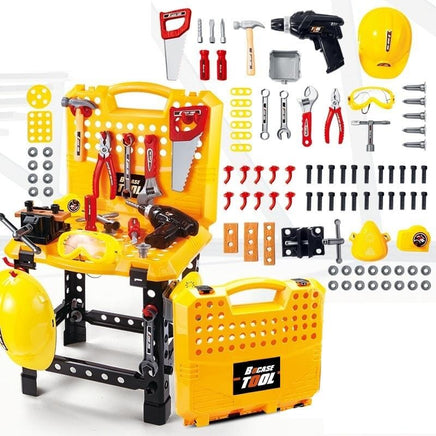 Toy Power Workbench, Kids Power Tool Bench Construction Set with Tools and Electric Drill Baby & Kids Kings Warehouse