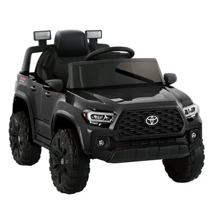 Toyota Ride On Car Kids Electric Toy Cars Tacoma Off Road Jeep 12V Battery Black Big Baby Bazaar Kings Warehouse