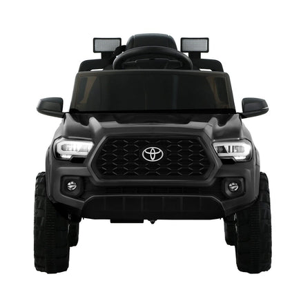 Toyota Ride On Car Kids Electric Toy Cars Tacoma Off Road Jeep 12V Battery Black Big Baby Bazaar Kings Warehouse