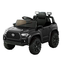 Toyota Ride On Car Kids Electric Toy Cars Tacoma Off Road Jeep 12V Battery Black Big Baby Bazaar Kings Warehouse