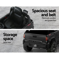 Toyota Ride On Car Kids Electric Toy Cars Tacoma Off Road Jeep 12V Battery Black Big Baby Bazaar Kings Warehouse