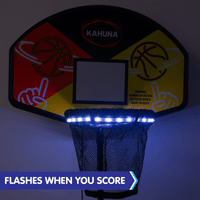 Trampoline Led Basketball Hoop Set With Light-up Ball Kings Warehouse