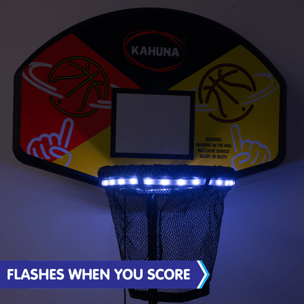 Trampoline Led Basketball Hoop Set With Light-up Ball Kings Warehouse