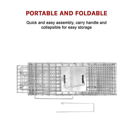 Trap Humane Possum Cage Live Animal Safe Catch Rabbit Cat Hare Fox Bird Pet Care Kings Warehouse