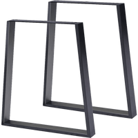 Trapezium Shaped Table Bench Desk Legs Retro Industrial Design Fully Welded Kings Warehouse