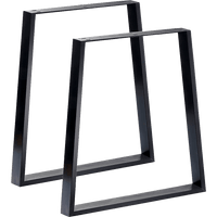 Trapezium Shaped Table Bench Desk Legs Retro Industrial Design Fully Welded Kings Warehouse