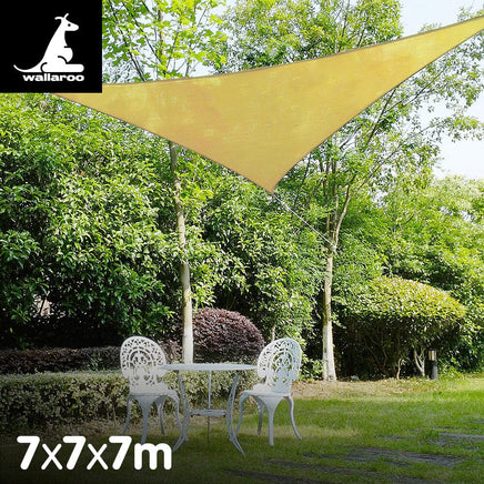 Triangle Shade Sail 7x7x7 - Sand Kings Warehouse