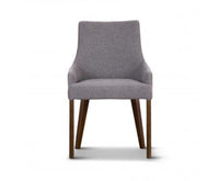 Tuberose Dining Chair Fabric Seat Solid Acacia Timber Wood Furniture - Grey Kings Warehouse 