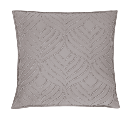 TUFTED MICROFIBRE SUPER SOFT EUROPEAN PILLOWCASE-BEIGE Kings Warehouse