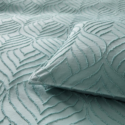 Tufted ultra soft microfiber quilt cover set-queen sage green Home & Garden Kings Warehouse