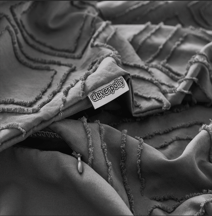 Tufted ultra soft microfiber quilt cover set-super king smoke Home & Garden Kings Warehouse