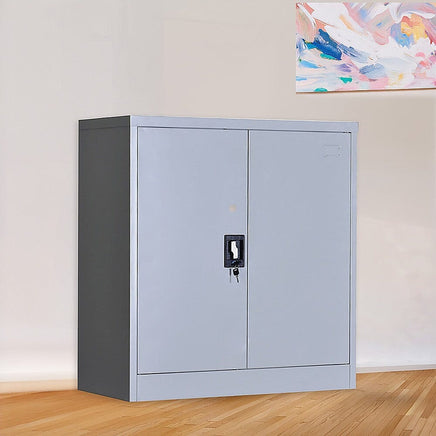 Two-Door Shelf Office Gym Filing Storage Locker Cabinet Safe Furniture Kings Warehouse