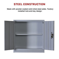 Two-Door Shelf Office Gym Filing Storage Locker Cabinet Safe Furniture Kings Warehouse