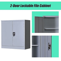 Two-Door Shelf Office Gym Filing Storage Locker Cabinet Safe Furniture Kings Warehouse