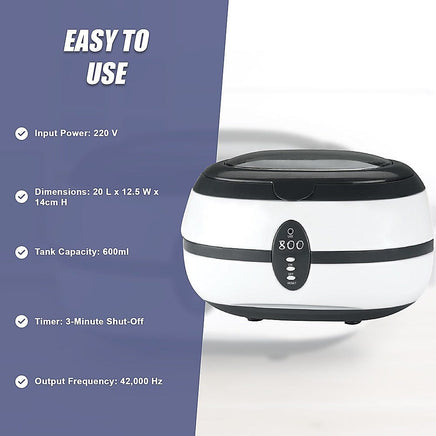 Ultrasonic Multi Purpose Sonic Wave Jewellery Cleaner Appliances Kings Warehouse