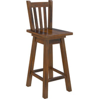 Umber Bar Stools Kitchen Stool Kitchen Counter Seat Solid Pine Wood - Dark Brown bar stools Kings Warehouse 